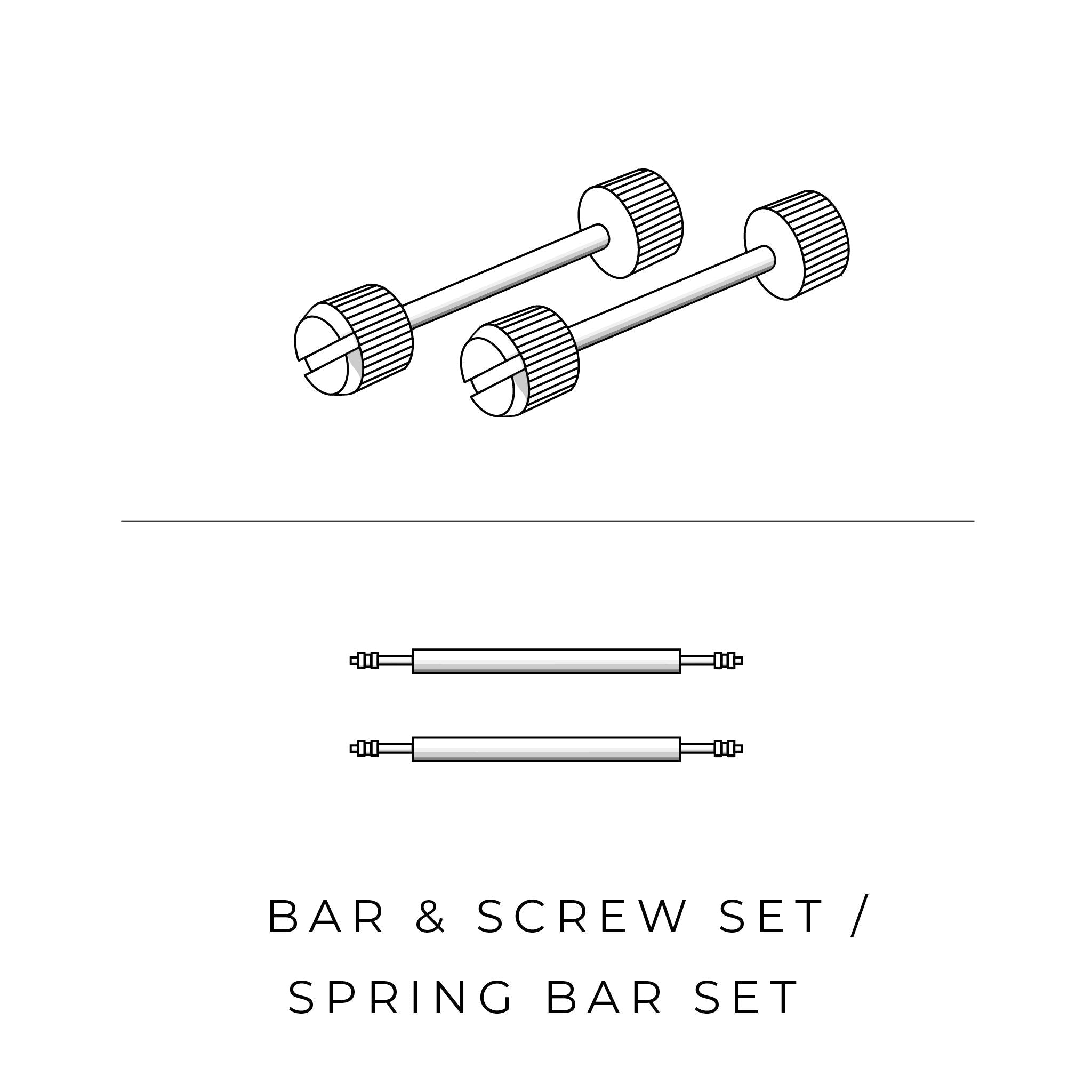 Spring Bar or T Bar Set
