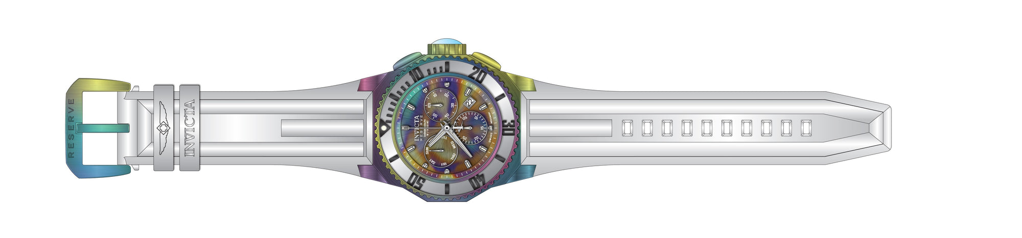 Band for Invicta Russian Diver 25735